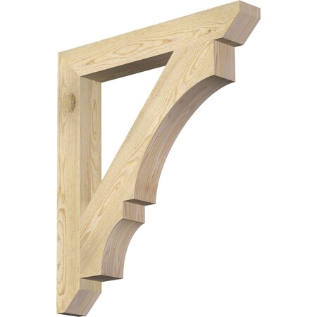 Ekena Millwork Balboa Slat Rough Sawn Bracket, Douglas Fir, 4"W x 30"D x 34"H BKT04X30X34BOA06RDF